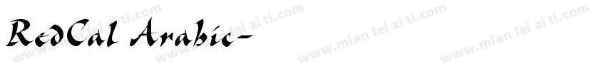 RedCal Arabic字体转换
